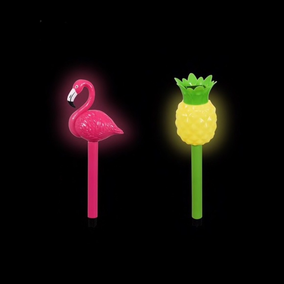 Other - 3 Flamingo or Pineapple Solar Lights
